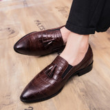Italian Tassel Loafers Leather Business Suit Oxford Shoes