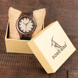 Classic Ebony Handmade Quartz Wood Watches Classic Ebony Handmade Quartz Wood Watches