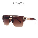 Luxury Classic four Style Retro Gradient lens Sunglasses