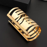 Hollow Wide Cuff Bracelets Bangles