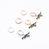 Cute Animal Vintage Cubic Zirconia Dinosaur Earrings Cute Animal Vintage Cubic Zirconia Dinosaur Earrings