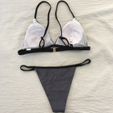 Push Up Brazilian Halter Retro Bikini