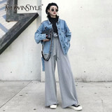 Belt Wide Leg High Waist Ruffles Long Pants