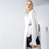 Pleated Asymmetrical Bandage V-collar Long Sleeve Loose Fit Shirt Blouse Pleated Asymmetrical Bandage V-collar Long Sleeve Loose Fit Shirt Blouse