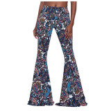 Smocked Waist Boho Bohemian Pants