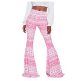 Smocked Waist Boho Bohemian Pants