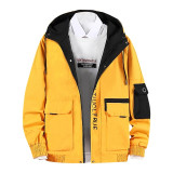 Camouflage Military Hooded Casual Zipper Windbreaker Jacket