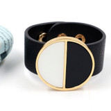 Exaggerated Geometric Big Round Circle Wide Bracelet Bangles