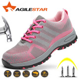 Safety Security Steel Toe Anti Smashing Boots Puncture Proof Breathable Shoes