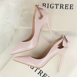 Pumps Red Black Sexy Pointed Toes Stiletto Heels