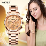 Chronograph Luxury Rose Gold Wrist watch Chronograph Luxury Rose Gold Wrist watch