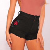 Camel Belt Detail Short Denim