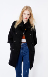 wool double breast woolen coat