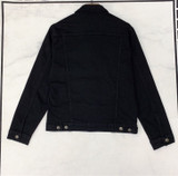 black high quality embroidery denim jackets
