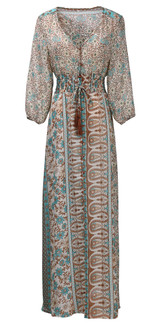 Sexy Retro Floral Printing Long Maxi Boho Bohemian Dresses