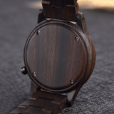 Date Display  Timepieces Chronograph Military Wood Watches