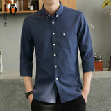 Tuxedo Three Quarter Social Slim Fit Long Sleeve Dress Shirts