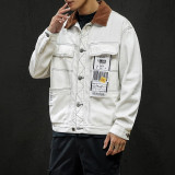 Pocket Patchwork Causal Cotton Denim Jacket