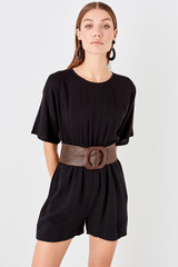 Black Back Low Cut Rompers