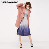 Lapel Double Breasted Woolen Coat