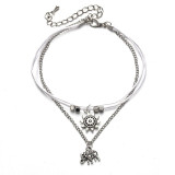 Double Layers Sun Elephant Anklets Boho Bohemian Accessories