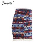 Fringe ethnic flower Boho Bohemian Shorts