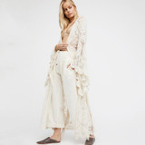 White Lace Cover Up Sashes Boho Bohemian Kimonos