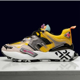 Chunky Lace up Casual with Platform Stylish Mixed Color Breathable Sneakers Shoes