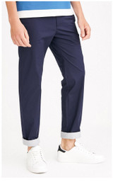 Stretch Cotton Slim Fit Casual Pants