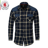 Long Sleeve Plaid Dress Shirt