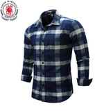 Plaid Cotton Casual Long Sleeve Turn down Collar Dress Shirts Plaid Cotton Casual Long Sleeve Turn down Collar Dress Shirts