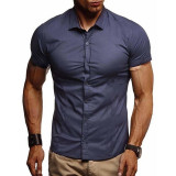 Slim Fit Casual Comfortable Short Sleeve Shirt
