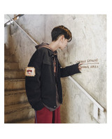 Baseball Patchwork Hip Hop Windbreaker Casual Denim Jackets