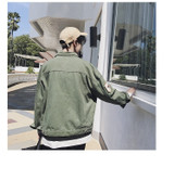 Baseball Patchwork Hip Hop Windbreaker Casual Denim Jackets