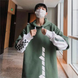 LAPPSTER Men Hip Hop Fleece Hoodies 2019 Man Winter Japanese Streetwear Sweatshirts Male Pullover Black Patchwork Hooded Hoodies