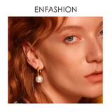 Big Pearl Drop Earrings
