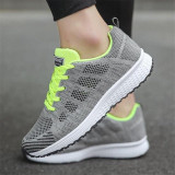Casual Breathable Walking Mesh White Sneakers