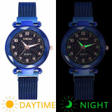 Magnet Buckle Starry Sky Luminous Arabic Numbers Watch Magnet Buckle Starry Sky Luminous Arabic Numbers Watch