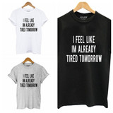 cotton casual short sleeve fashion words print t shirt