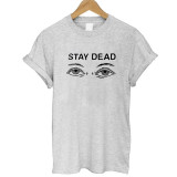 eye stay dead print T shirt