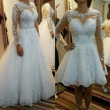 Detachable Train Princess Lace Appliques Pearls Wedding Dresses