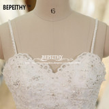 Sexy Open Back Mermaid Spaghetti Straps Wedding Dresses