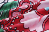 Ethnic Print Red Floral Sexy Strap V Neck Loose Boho Bohemian Rompers