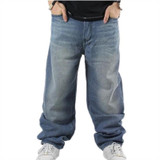 loose hip hop skateboard jeans