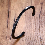 Vintage Stainless Steel Bangle Twisted Cuff Bracelet