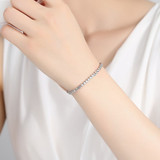 Luxury Round Clear CZ Tennis Bracelets & Bangles