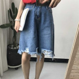 Wide Leg Loose Vintage High Waist Short Denim Wide Leg Loose Vintage High Waist Short Denim