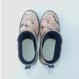 Women's natural rubber chelsea rain boots anti-slip fashion rain boots