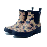 Women's natural rubber chelsea rain boots anti-slip fashion rain boots