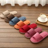 Linen Slip-On Flat Heel House Comfy Slippers
